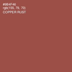 #9B4F46 - Copper Rust Color Image